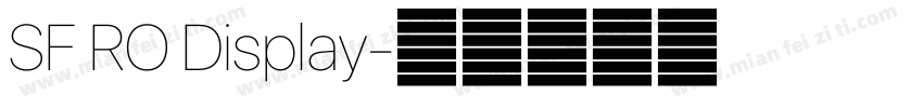 SF RO Display字体转换